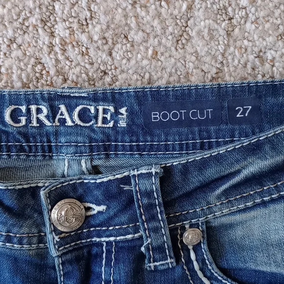 Grace in LA rhinestone bling jeans - Picture 5 of 10